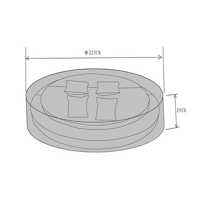 Maddison Rattan Garden Day Bed - Protective Cover - The Furniture Mega Store 