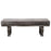 Chelsea Dark Grey Velvet & Chrome Leg Dining Bench - 130cm - The Furniture Mega Store 