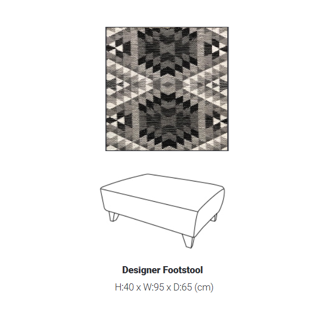 Cora Fabric Footstool Collection - Choice Of Type & Fabrics - The Furniture Mega Store 