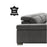Domo Luxury Leather Chaise Sofa Bed - Choice Of Colours - The Furniture Mega Store 