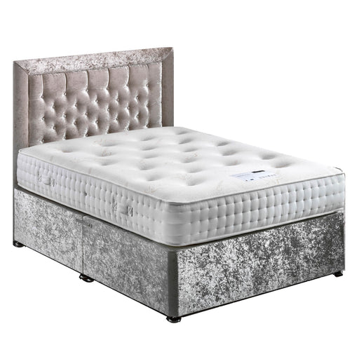 Dorchester Natural 2000 Divan Bed Set - Base + Mattress + Headboard - The Furniture Mega Store 