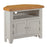 Chester Dove Grey & Solid Oak Corner TV Cabinet - The Furniture Mega Store 