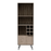 New York Smoked Oak-Bleached Grey Collection Tall Bar Cabinet - The Furniture Mega Store 