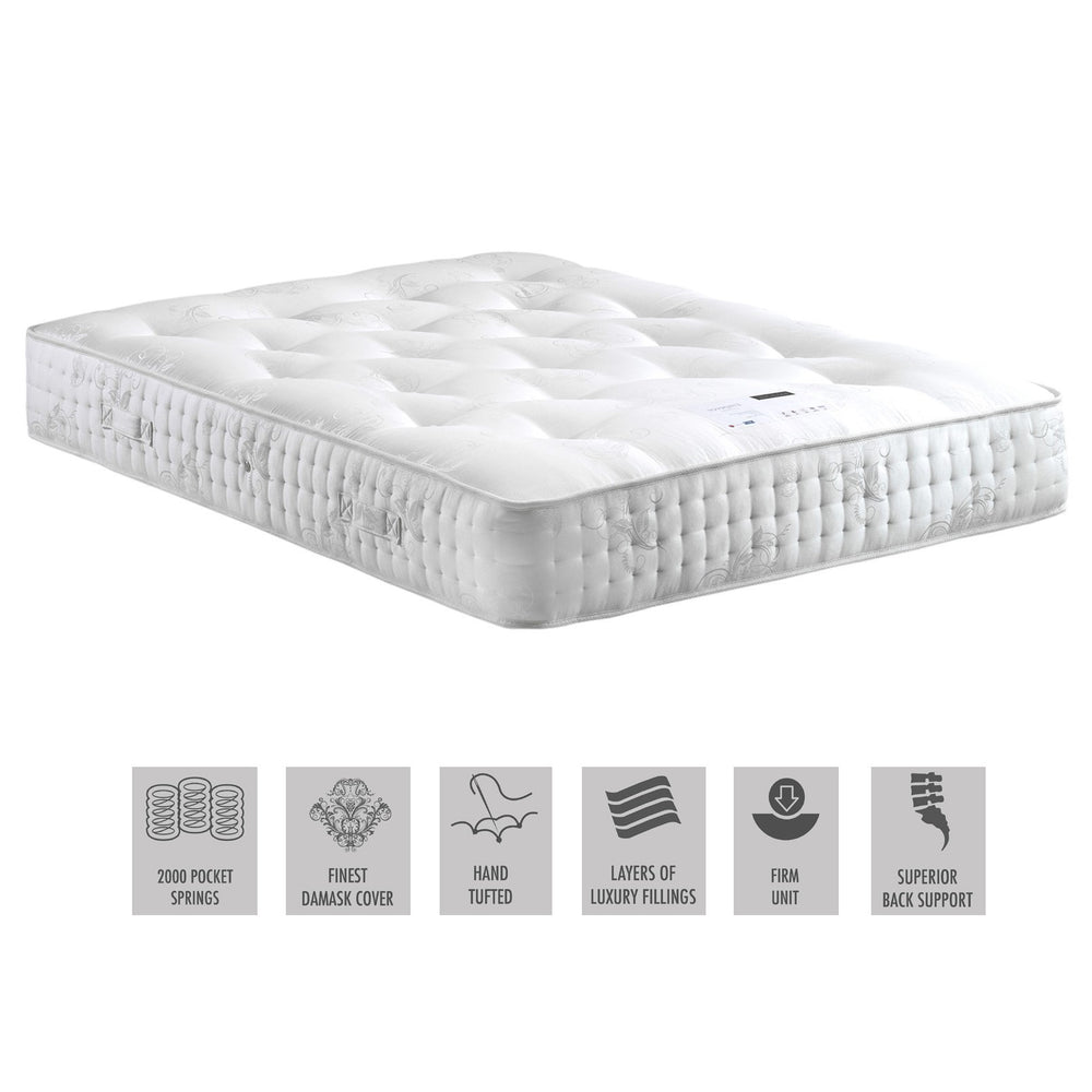 Emperor Luxury 2000 Pocket Sprung Mattress - The Furniture Mega Store 