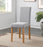 Hill Dining Chairs { Pair } Grey / Light Oak - The Furniture Mega Store 