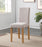 Hill Dining Chairs { Pair } Oyster / Light Oak - The Furniture Mega Store 