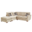 Fantasia Fabric Corner Sofa Collection - Choice Of Sizes - The Furniture Mega Store 