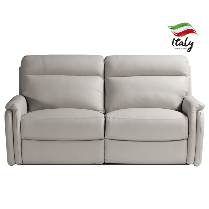 Fox Italian Leather Recliner Sofa Collection - Choice Of Power or Manual Recliner - The Furniture Mega Store 