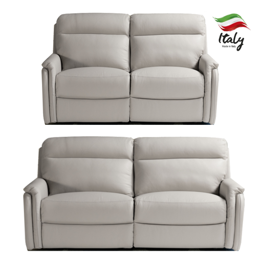 Fox Italian Leather 3 & 2 Seater Sofa Set - Choice Of Colours - The Furniture Mega Store 