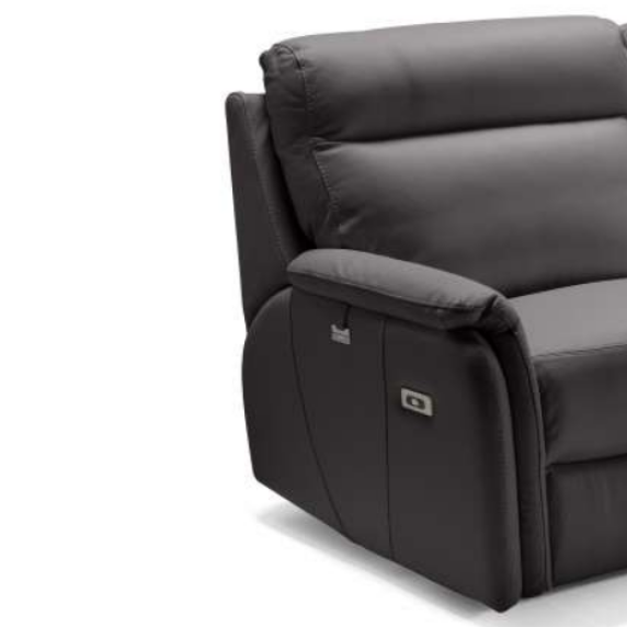 Fox Italian Leather Armchair - Standard / Manual & Power Recline Options - The Furniture Mega Store 