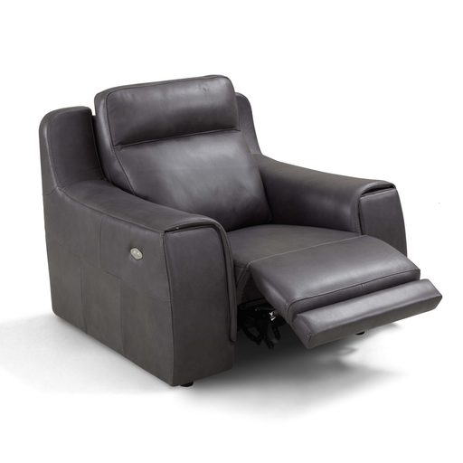 Funes Italian Leather Power Recliner Armchair - Choice Leathers - The Furniture Mega Store 