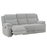Gracy Fabric Recliner 3 Seater & 2 Seater Sofa Set - Light Grey - The Furniture Mega Store 