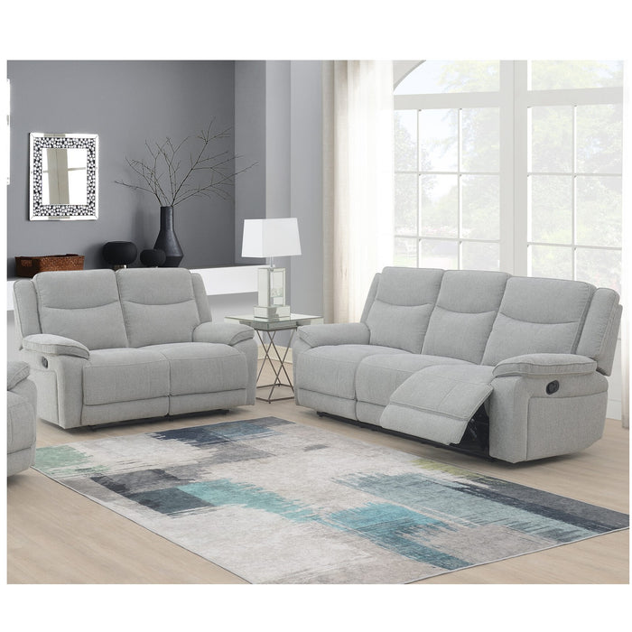3 seater grey shop fabric recliner sofa