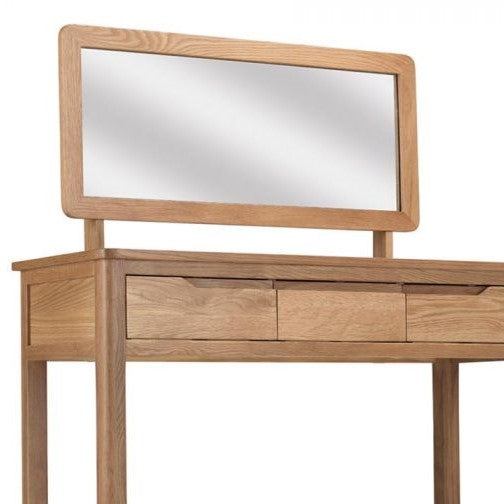Harkuta Solid Oak Dressing Table  - Dressing Table, Stool & Mirror - The Furniture Mega Store 