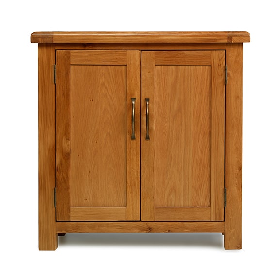 Earlswood Oak Petite Hall Cupboard - The Furniture Mega Store 