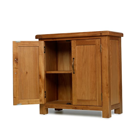 Earlswood Oak Petite Hall Cupboard - The Furniture Mega Store 