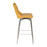 Mako Yellow & Grey Stitch Leather Swivel Bar Stool - The Furniture Mega Store 
