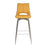 Mako Yellow & Grey Stitch Leather Swivel Bar Stool - The Furniture Mega Store 