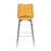 Mako Yellow & Grey Stitch Leather Swivel Bar Stool - The Furniture Mega Store 