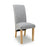 Karta Scroll Back Grey Weave Rollback Dining Chairs - Set Of 2 - The Furniture Mega Store 