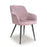 Maria Dusky Pink Brushed Velvet Dining Chairs - Set Of 2 - The Furniture Mega Store 