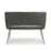 Mako Graphite Grey & Yellow Stitch Leather Dining Bench - 120cm - The Furniture Mega Store 
