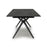 Amour Black Sintered Stone Cross Base Extending Dining Table - 140cm To 180cm - The Furniture Mega Store 