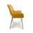 Mako Yellow & Grey Stitch Leather Dining Bench - 120cm - The Furniture Mega Store 