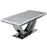 Ariel Marble & Polished Steel Dining Table - Choice Of Sizes & Colours - The Furniture Mega Store 