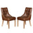 Stanton Buttoned Vintage Leather Dining Chair - Choice Of Leathers & Legs - The Furniture Mega Store 