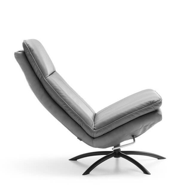 Vitra Luxury Leather Recliner Rocker Chair Choice Of Leathers