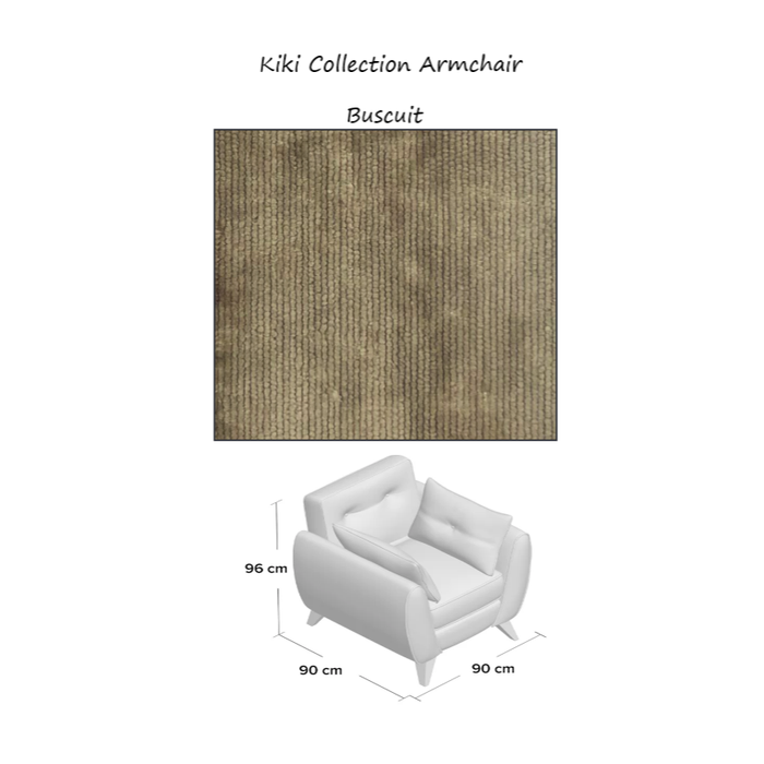 Kiki Fabric Sofa & Chair Collection - Various Colours - The Furniture Mega Store 