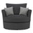 Lucy Fabric Swivel Chair - Choice Of Colours - The Furniture Mega Store 