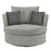 Lucy Fabric Swivel Chair - Choice Of Colours - The Furniture Mega Store 