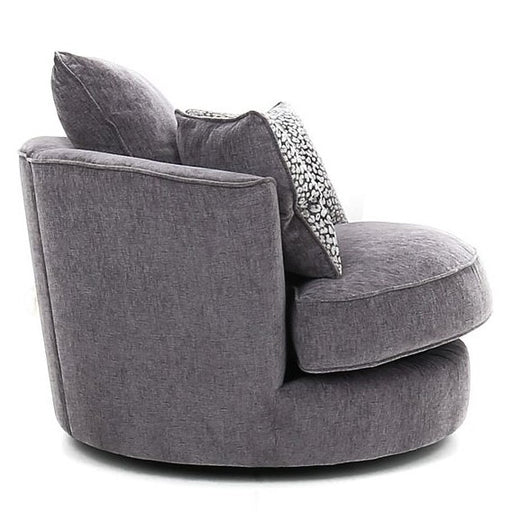 Fantasia Fabric Swivel Chair - Choice Of Colours - The Furniture Mega Store 
