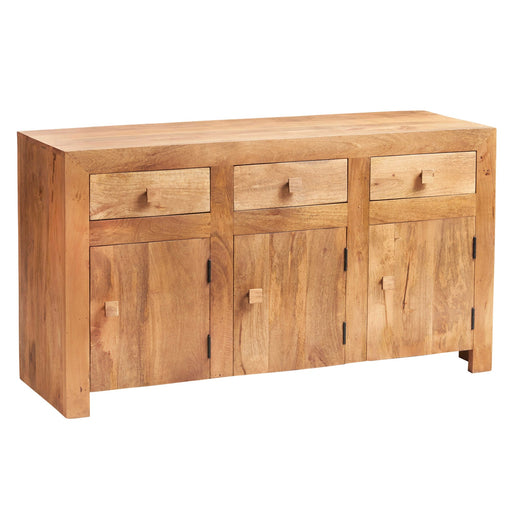 Maya Light Mango Wood Large Sideboard - The Furniture Mega Store 