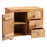 Maya Light Mango Wood 1 Door 3 Drawer Sidebaord - The Furniture Mega Store 