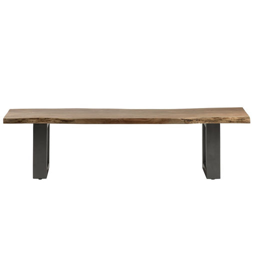 Prague Live Edge Dining Bench - Choice Of Sizes - The Furniture Mega Store 