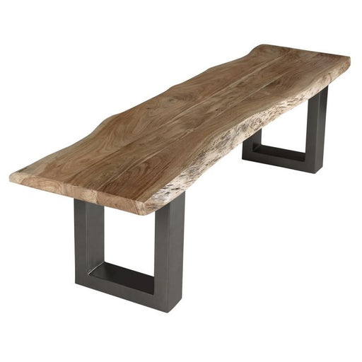 Prague Live Edge Dining Bench - Choice Of Sizes - The Furniture Mega Store 