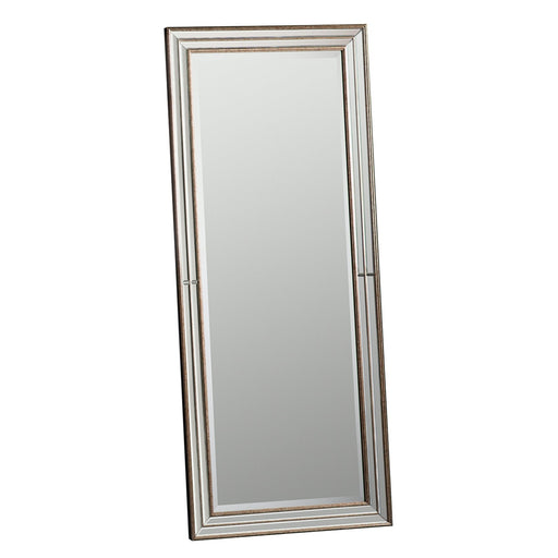 Squire Leaner Mirror - Antique Gold Detailing - The Furniture Mega Store
