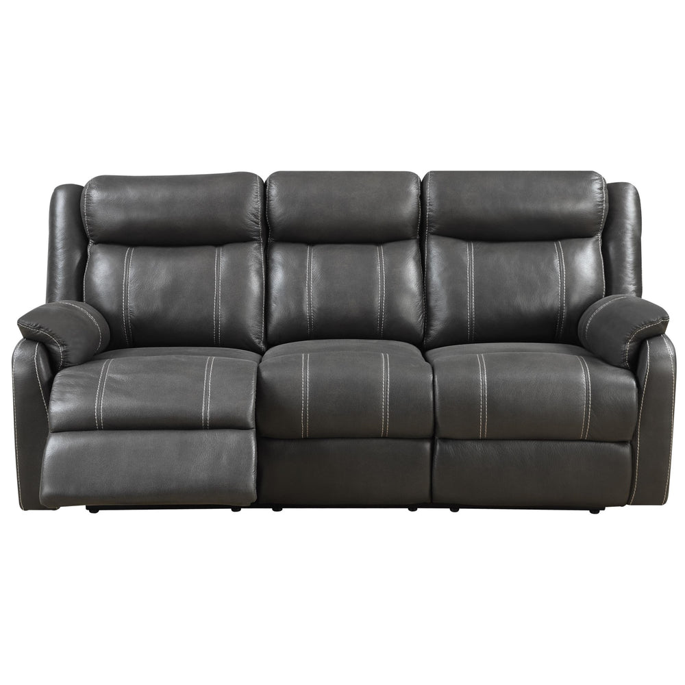 Leeds Recliner Sofa & Armchair Collection - Gun Metal Grey - The Furniture Mega Store 