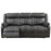 Leeds 3 Seater Recliner Sofa & 2 Armchairs Set - Gun Metal Grey - The Furniture Mega Store 