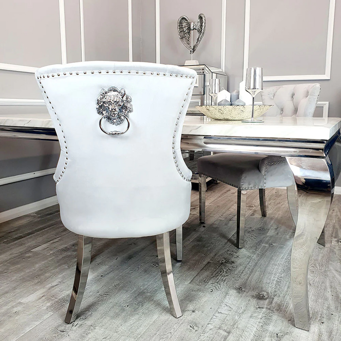 Grey knocker chairs hot sale