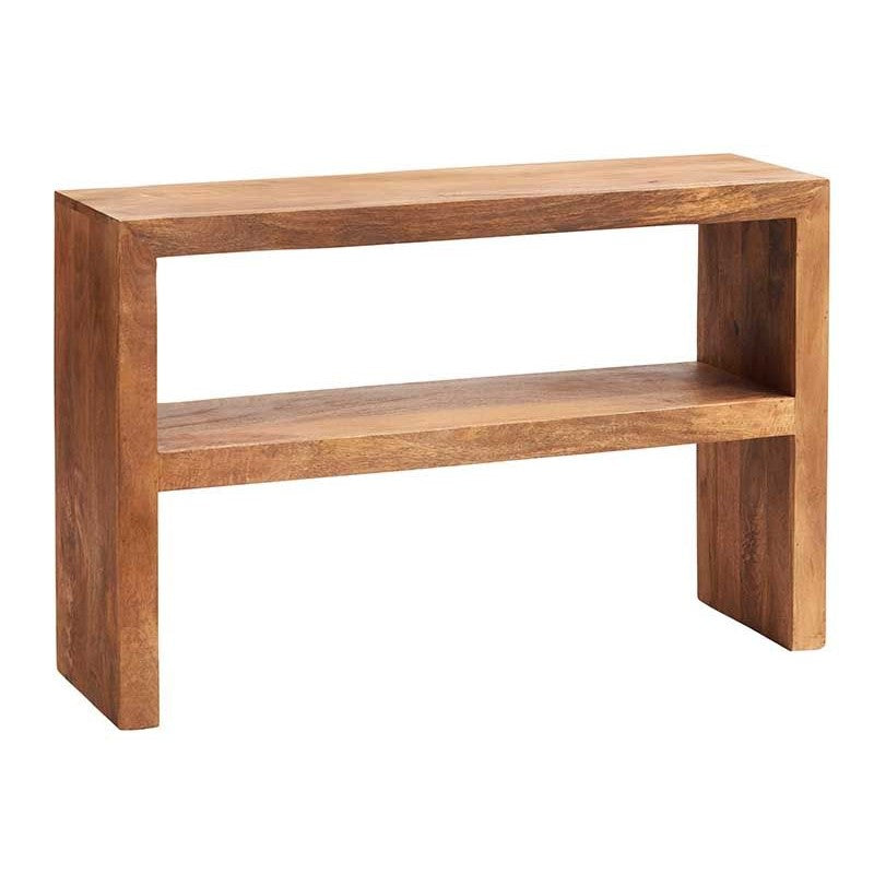 Maya Light Mango Wood Console Table - The Furniture Mega Store 