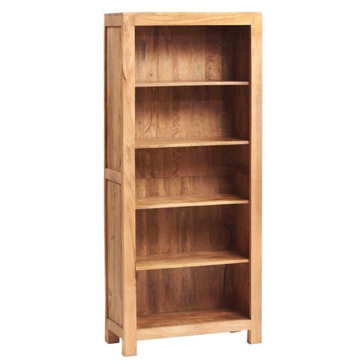 Maya Light Mango Wood Large Bookcase - The Furniture Mega Store 