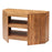 Maya Light Mango Wood Open Corner TV Unit - The Furniture Mega Store 