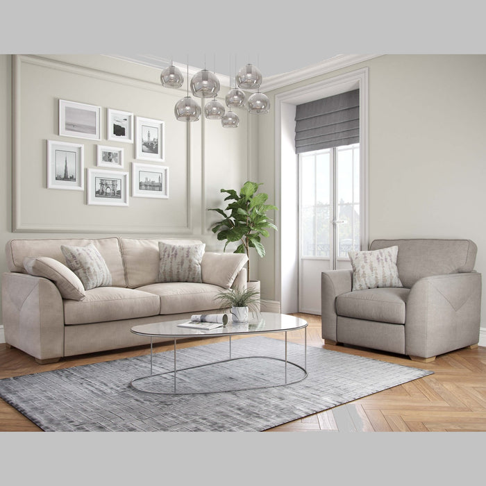 Lorna Fabric Sofa & Chair Collection - Choice Of Fabrics & Feet - The Furniture Mega Store 