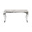 Louis Grey Marble Top & Polished Steel Console Table - 120cm - The Furniture Mega Store 