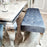 Louis Dark Grey Velvet Dining Bench & Curved Chrome Legs - 130cm - The Furniture Mega Store 
