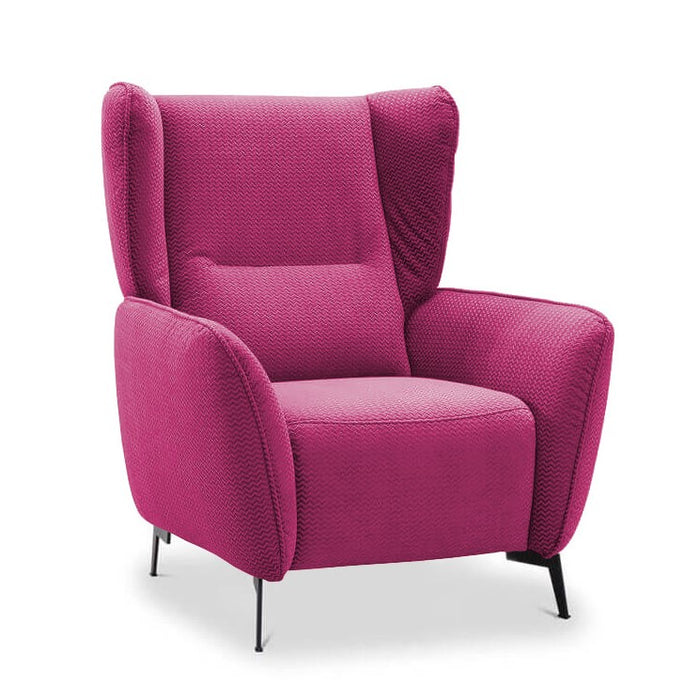 Alma Wing Back Armchair - Choice Of Fabrics - The Furniture Mega Store 